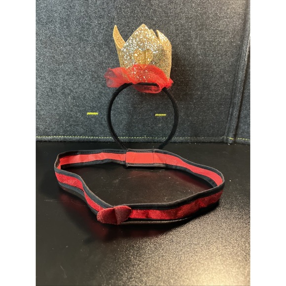 Spirit Halloween Girls Small Size 4-6 Queen‎ Of Hearts Costume Dress EUC - Picture 8 of 13